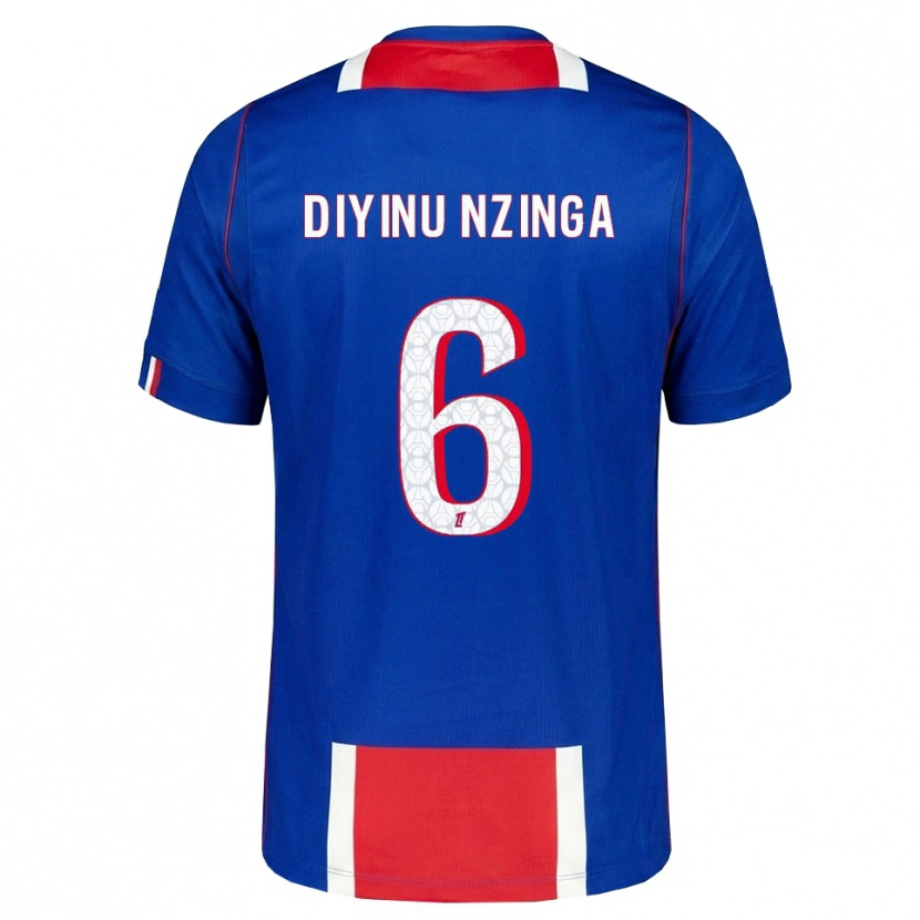 Danxen Mujer Camiseta Vainqueur Nzinga #6 Rojo Blanco Azul 1ª Equipación 2026/27 La Camisa México