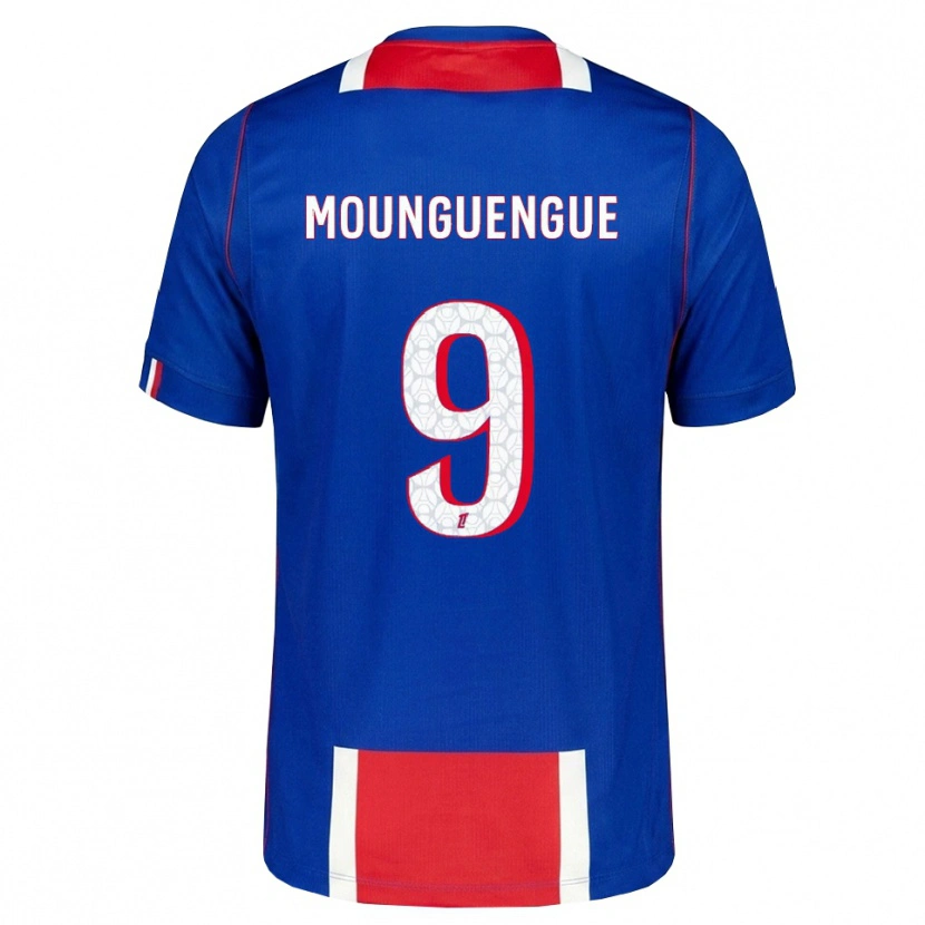 Danxen Mujer Camiseta Pierre Mounguengue #9 Rojo Blanco Azul 1ª Equipación 2026/27 La Camisa México