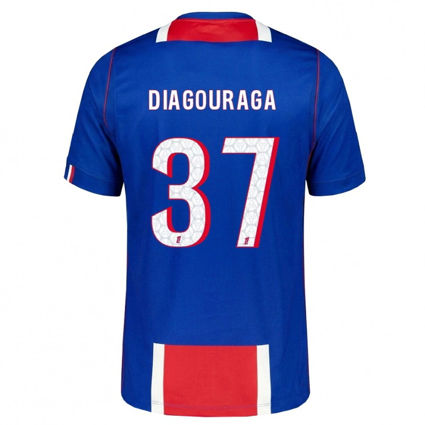 Danxen Mujer Camiseta Toumani Diagouraga #37 Rojo Blanco Azul 1ª Equipación 2026/27 La Camisa México