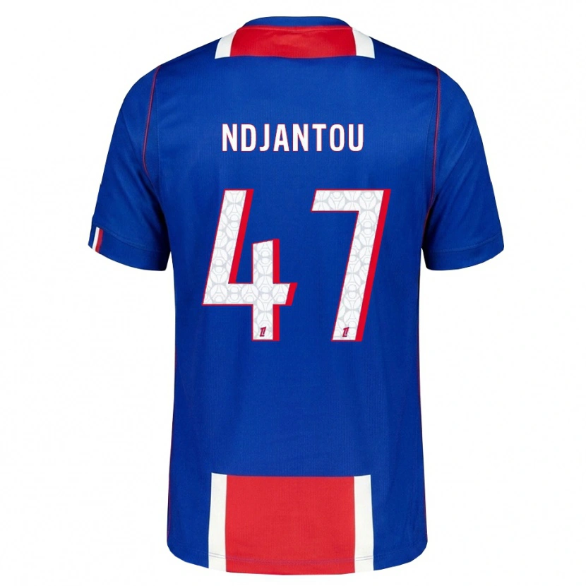 Danxen Mujer Camiseta Quentin Ndjantou #47 Rojo Blanco Azul 1ª Equipación 2026/27 La Camisa México