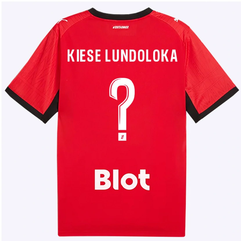Danxen Mujer Camiseta Jeanslor Kiese Lundoloka #0 Rojo Negro Blanco 1ª Equipación 2026/27 La Camisa México
