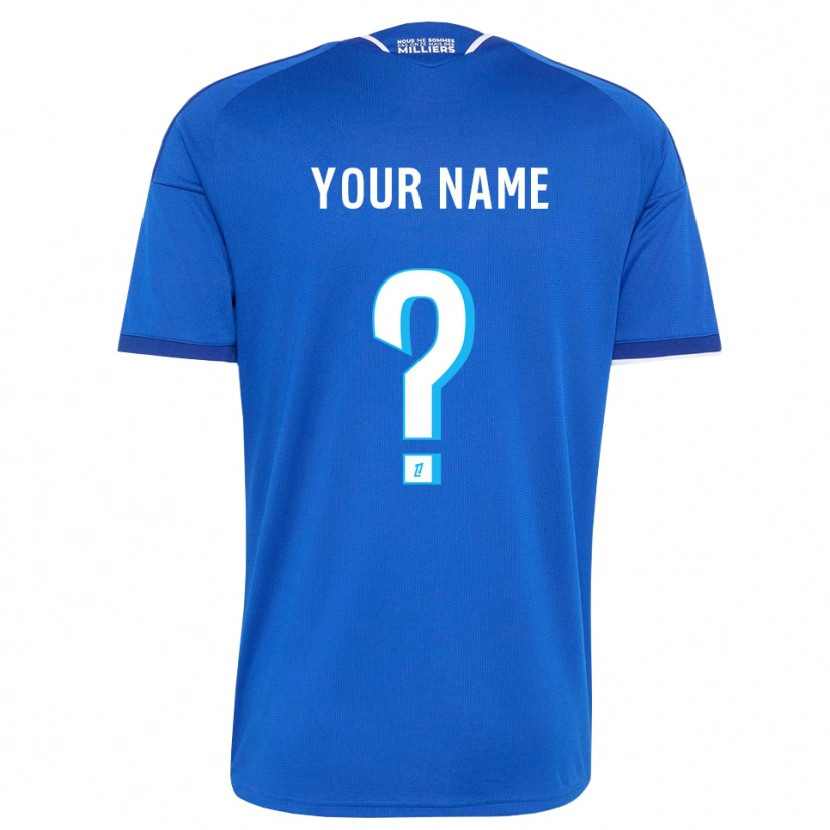 Danxen Mujer Camiseta Su Nombre #0 Azul Real Blanco 1ª Equipación 2026/27 La Camisa México
