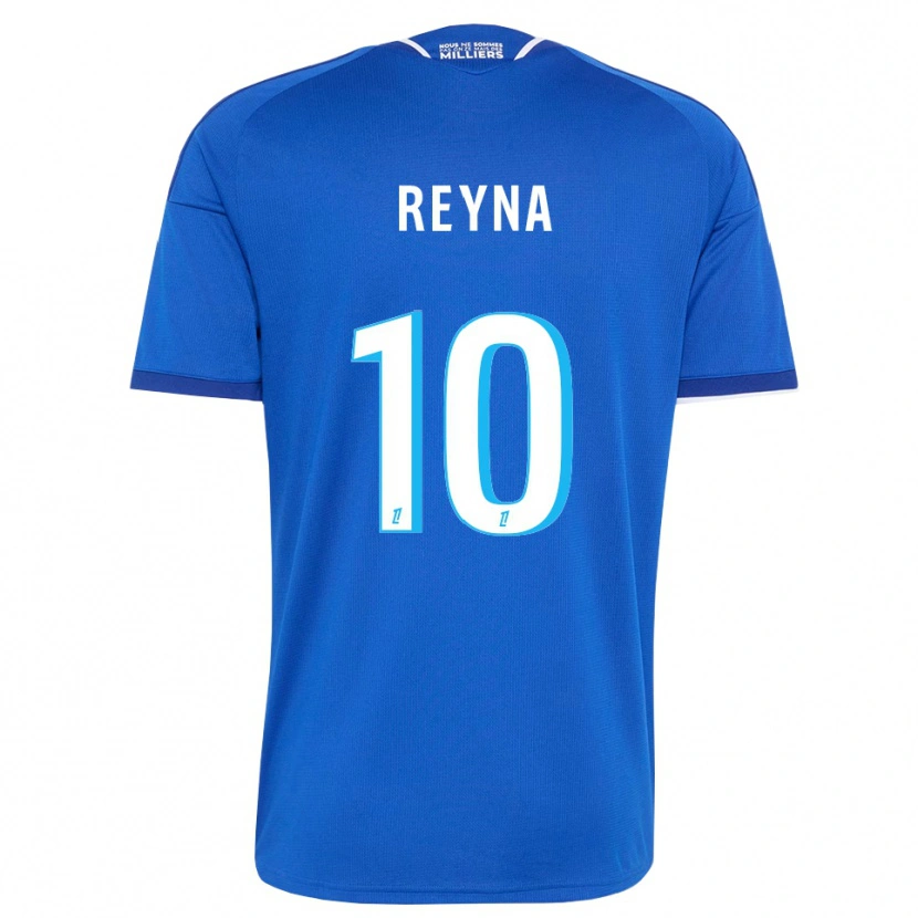 Danxen Mujer Camiseta Giovanni Reyna #10 Azul Real Blanco 1ª Equipación 2026/27 La Camisa México