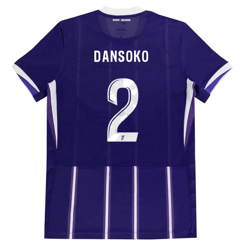 Danxen Mujer Camiseta Mohamed Dansoko #2 Morado Blanco 1ª Equipación 2026/27 La Camisa México