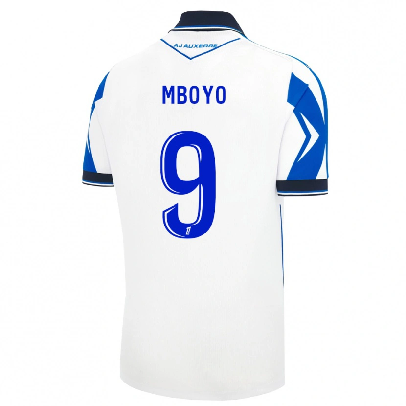 Danxen Mujer Camiseta Andy Mboyo #9 Negro Blanco Azul 1ª Equipación 2026/27 La Camisa México
