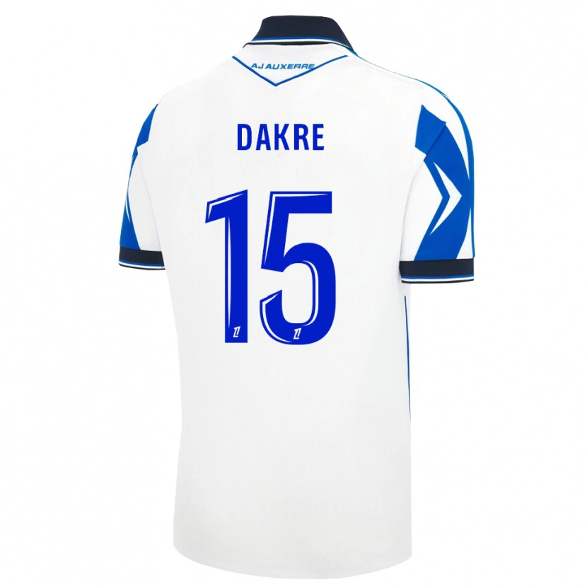 Danxen Mujer Camiseta Valentin Dakre #15 Negro Blanco Azul 1ª Equipación 2026/27 La Camisa México