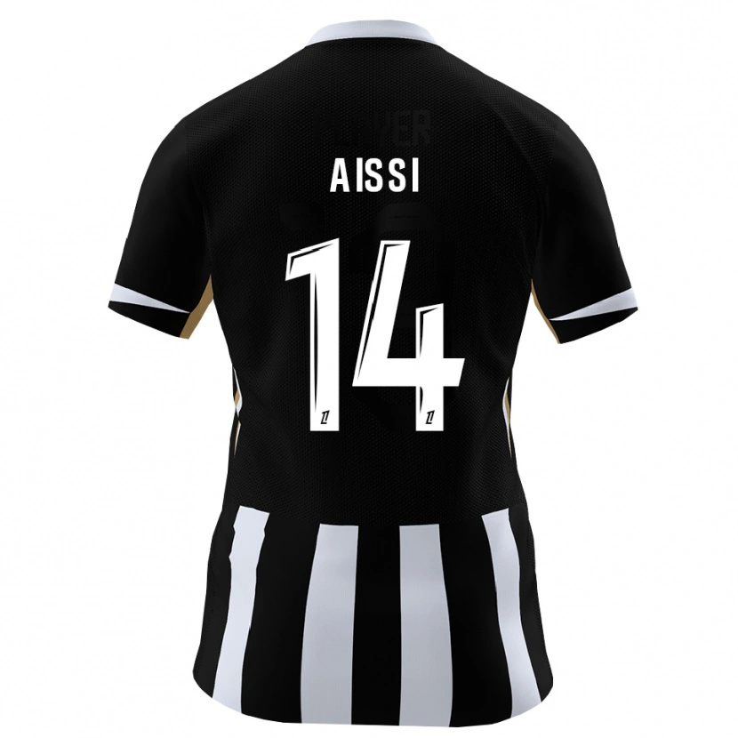 Danxen Mujer Camiseta Kylian Aissi #14 Negro Azul 1ª Equipación 2026/27 La Camisa México