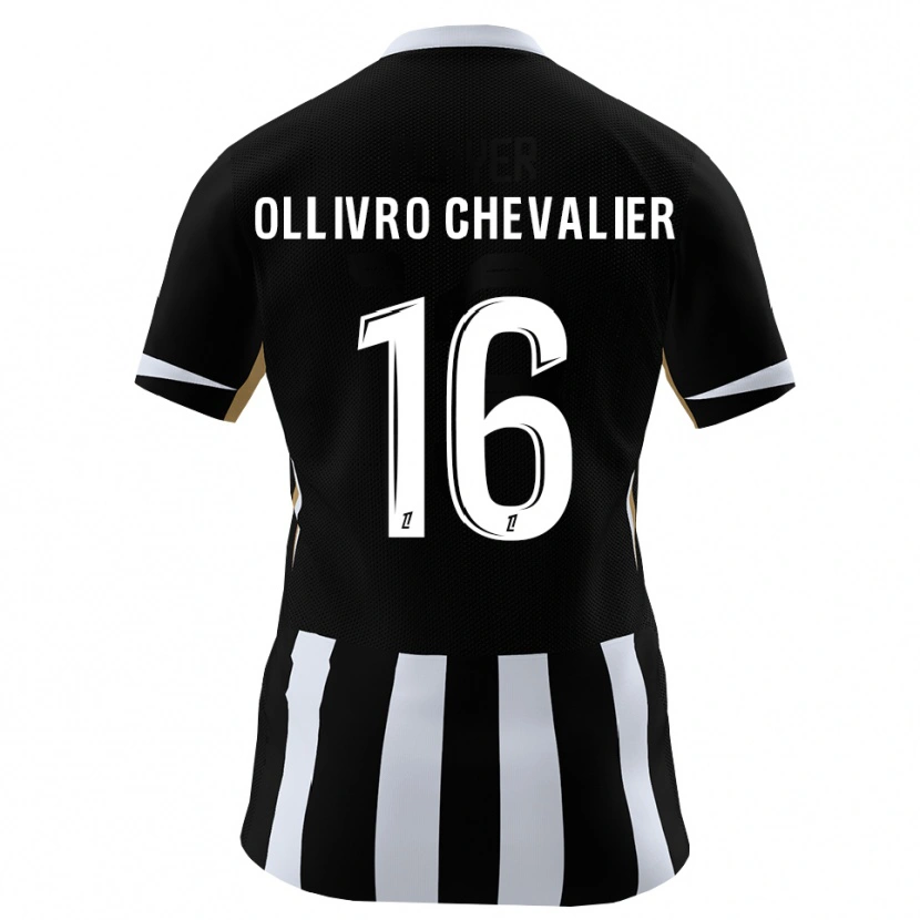 Danxen Mujer Camiseta Sacha Ollivro Chevalier #16 Negro Azul 1ª Equipación 2026/27 La Camisa México