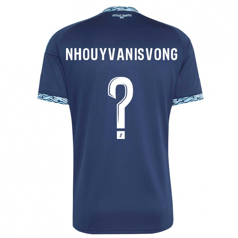 Danxen Mujer Camiseta Andy Nhouyvanisvong #0 Azul Acero Blanco 1ª Equipación 2026/27 La Camisa México