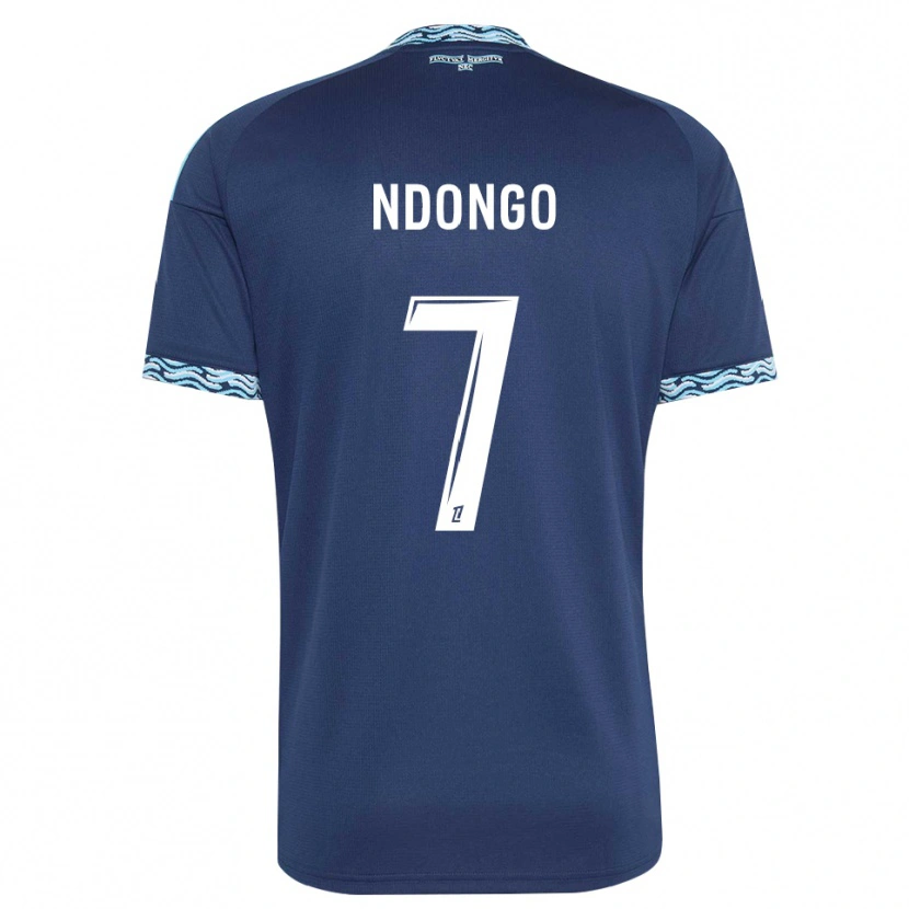 Danxen Mujer Camiseta Sidy Ndongo #7 Azul Acero Blanco 1ª Equipación 2026/27 La Camisa México