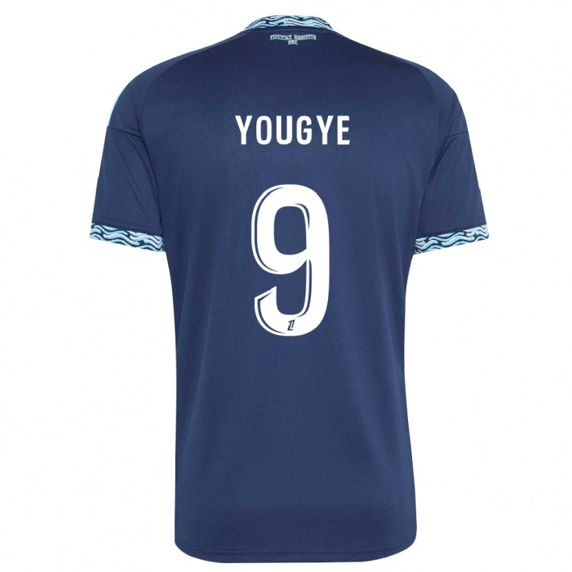 Danxen Mujer Camiseta Joshua Yougye #9 Azul Acero Blanco 1ª Equipación 2026/27 La Camisa México