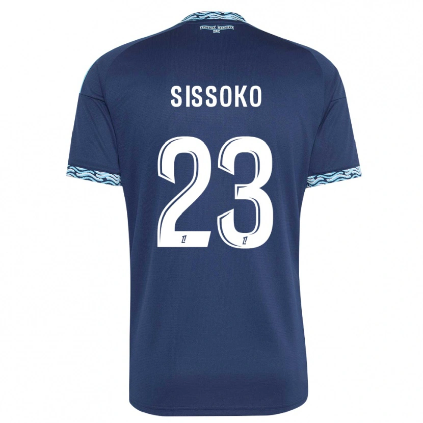 Danxen Mujer Camiseta Teninsoun Sissoko #23 Azul Acero Blanco 1ª Equipación 2026/27 La Camisa México