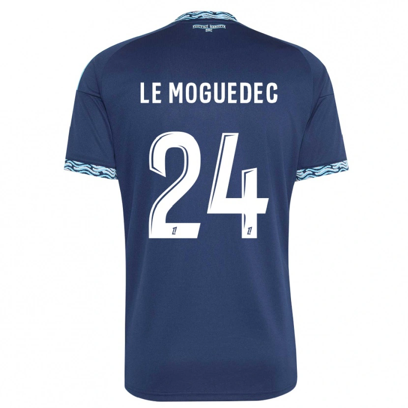 Danxen Mujer Camiseta Anaële Le Moguedec #24 Azul Acero Blanco 1ª Equipación 2026/27 La Camisa México