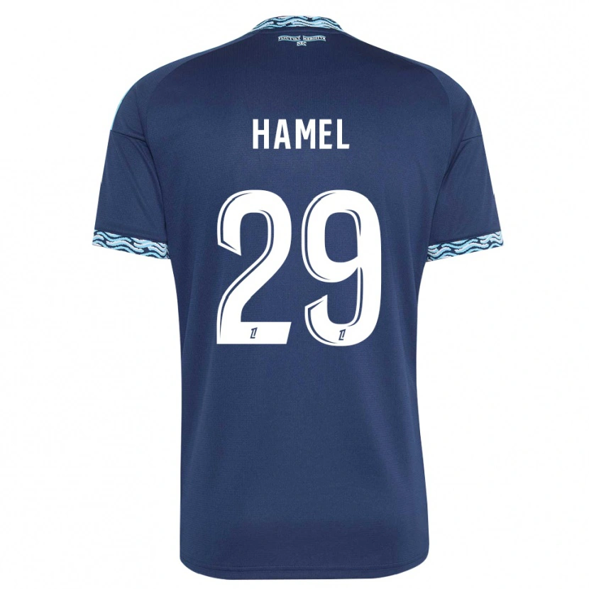 Danxen Mujer Camiseta Pierre-Yves Hamel #29 Azul Acero Blanco 1ª Equipación 2026/27 La Camisa México
