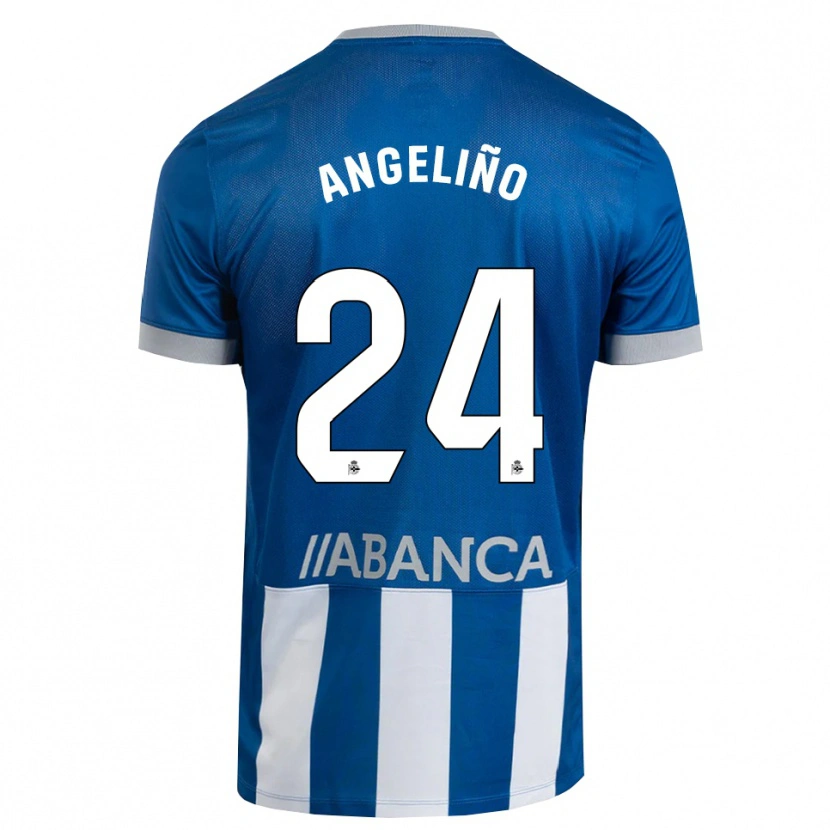 Danxen Mujer Camiseta Angeliño #24 Azul Gris Blanco 1ª Equipación 2026/27 La Camisa México