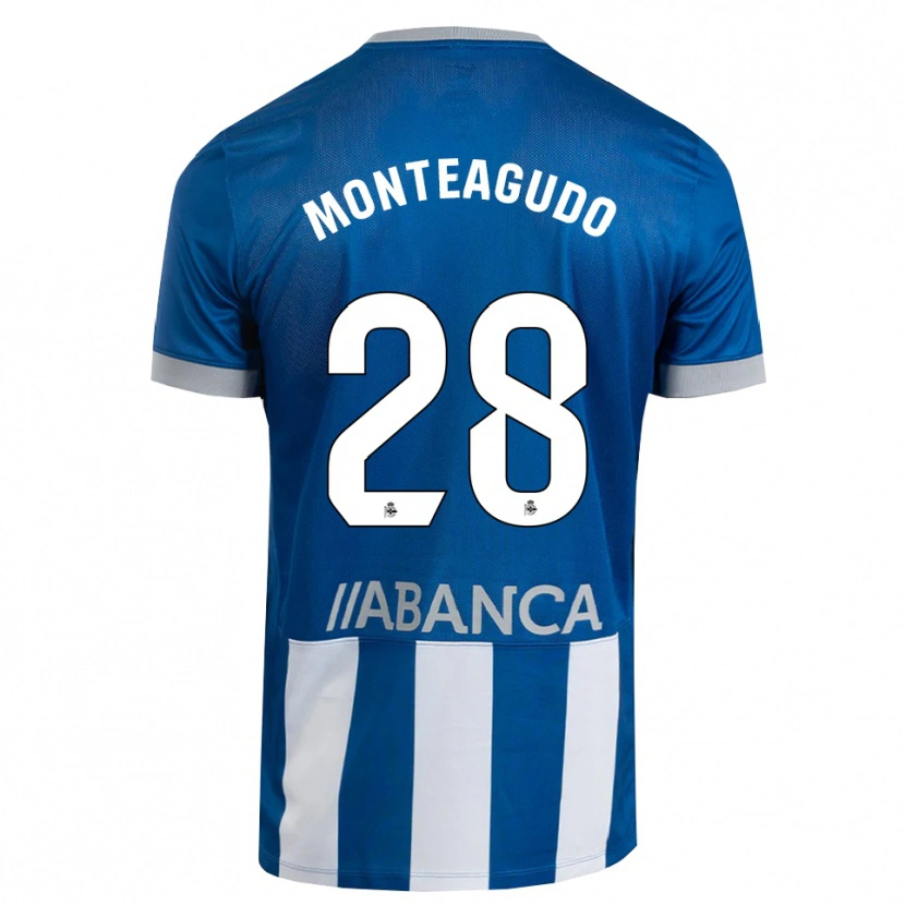 Danxen Mujer Camiseta Paula Monteagudo #28 Azul Gris Blanco 1ª Equipación 2026/27 La Camisa México