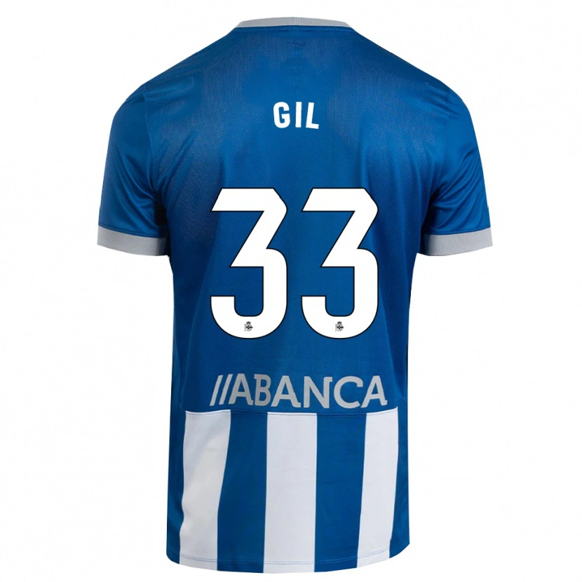 Danxen Mujer Camiseta Iker Gil #33 Azul Gris Blanco 1ª Equipación 2026/27 La Camisa México