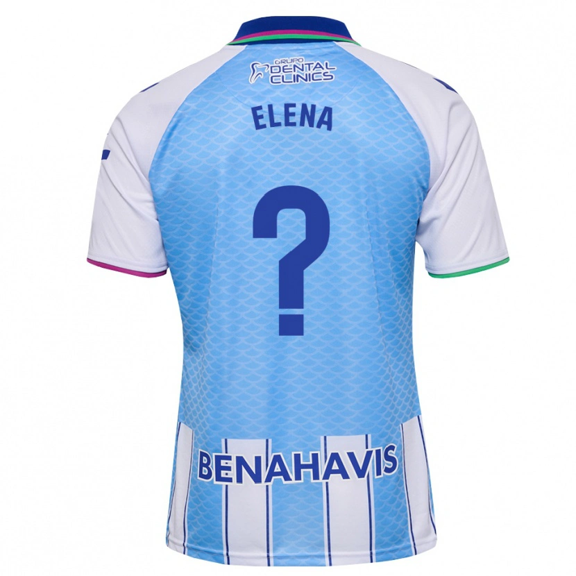 Danxen Mujer Camiseta Elena Martínez Pérez #0 Azul Cielo Profundo Blanco 1ª Equipación 2026/27 La Camisa México