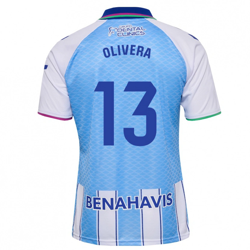 Danxen Mujer Camiseta Fernando Olivera #13 Azul Cielo Profundo Blanco 1ª Equipación 2026/27 La Camisa México