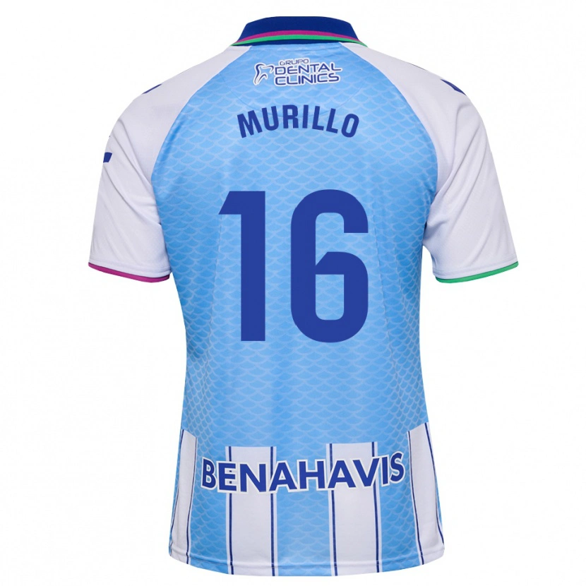 Danxen Mujer Camiseta Diego Murillo #16 Azul Cielo Profundo Blanco 1ª Equipación 2026/27 La Camisa México