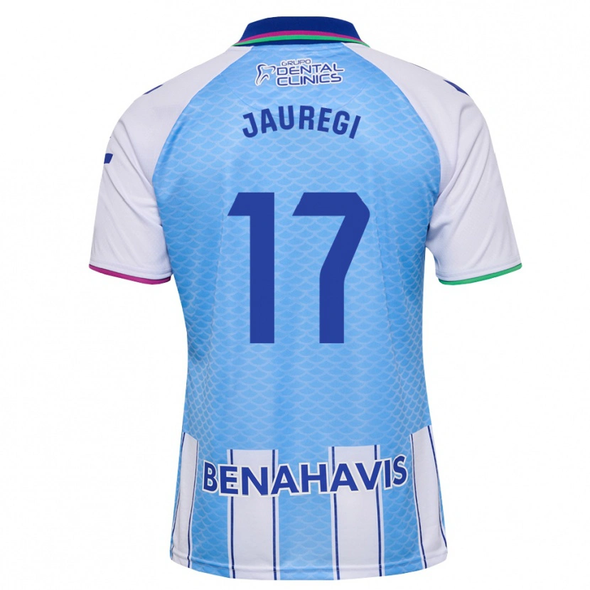 Danxen Mujer Camiseta Eneko Jauregi #17 Azul Cielo Profundo Blanco 1ª Equipación 2026/27 La Camisa México