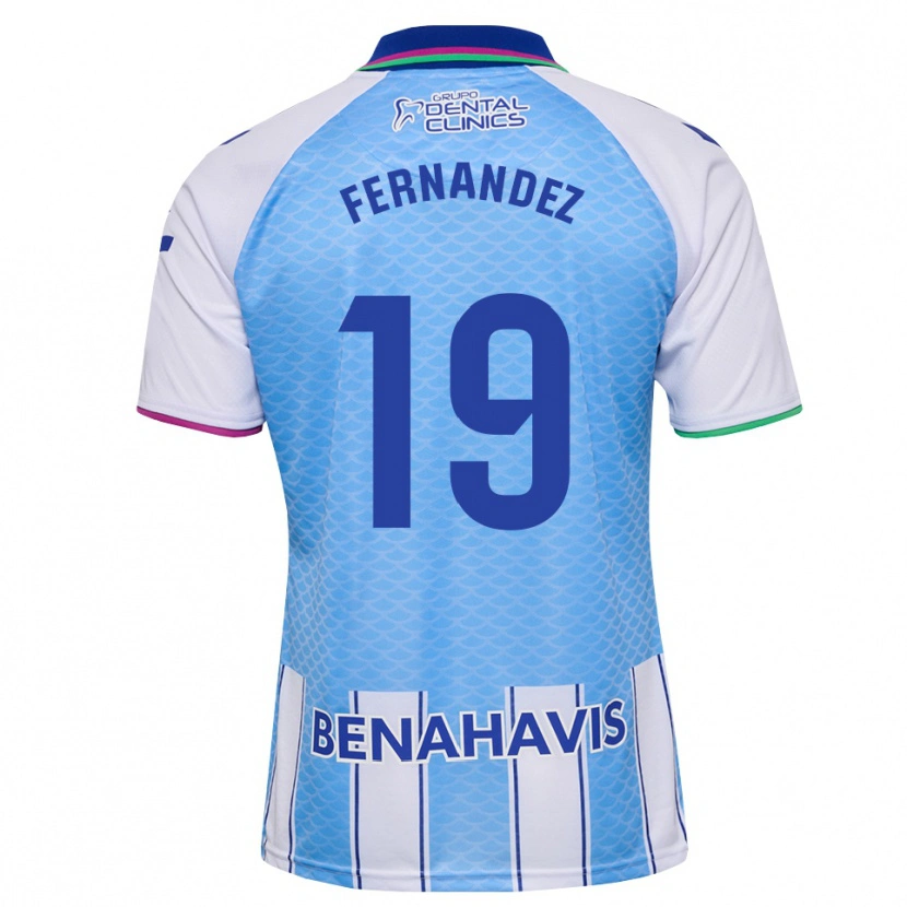 Danxen Mujer Camiseta Raúl Fernández #19 Azul Cielo Profundo Blanco 1ª Equipación 2026/27 La Camisa México