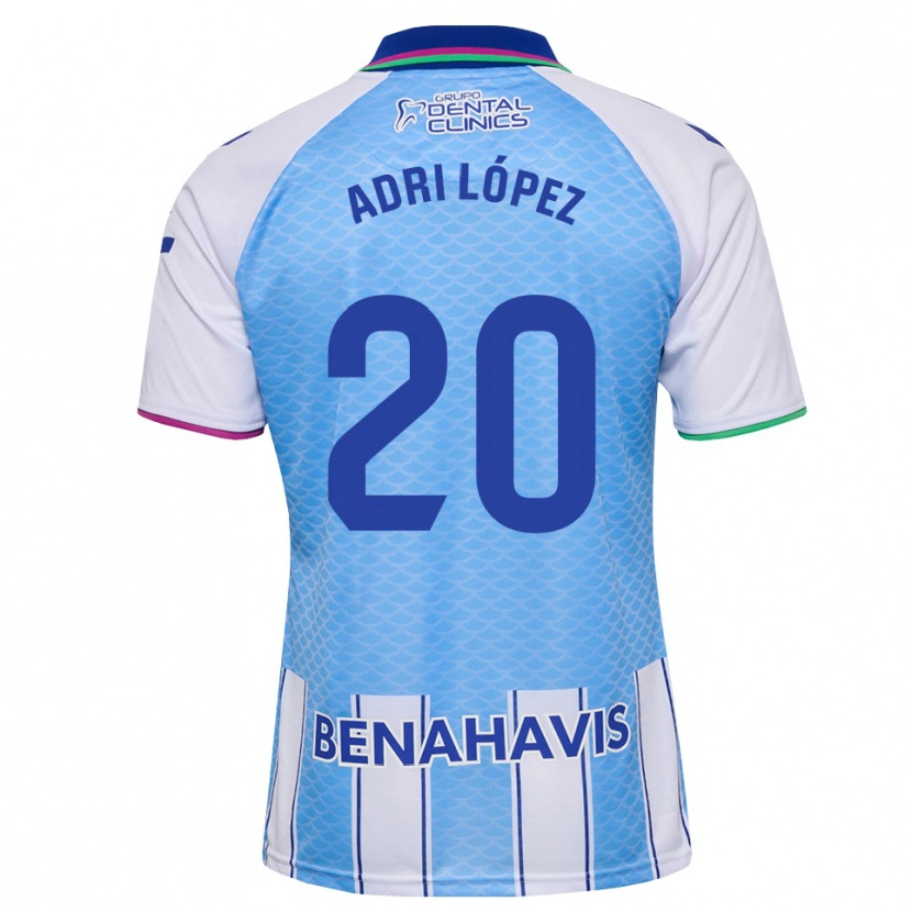Danxen Mujer Camiseta Adri López #20 Azul Cielo Profundo Blanco 1ª Equipación 2026/27 La Camisa México