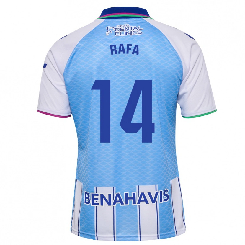 Danxen Mujer Camiseta Rafa Rodríguez #14 Azul Cielo Profundo Blanco 1ª Equipación 2026/27 La Camisa México
