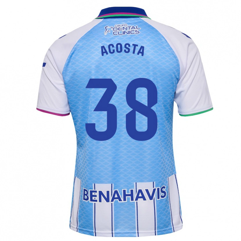 Danxen Mujer Camiseta Judith Acosta #38 Azul Cielo Profundo Blanco 1ª Equipación 2026/27 La Camisa México