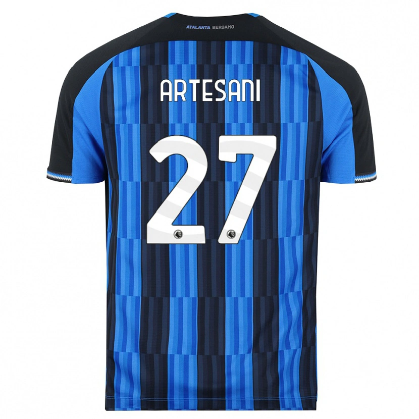 Danxen Mujer Camiseta Nicolò Artesani #27 Azul Negro Rojo 1ª Equipación 2026/27 La Camisa México