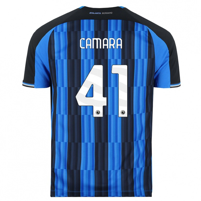 Danxen Mujer Camiseta Ibrahima Camara #41 Azul Negro Rojo 1ª Equipación 2026/27 La Camisa México