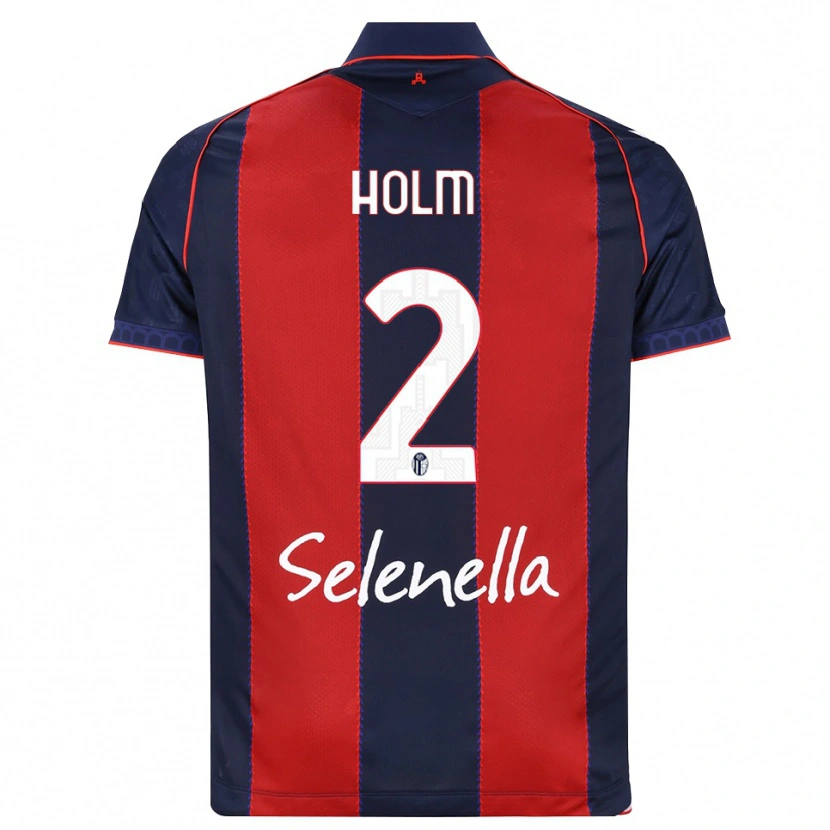 Danxen Mujer Camiseta Emil Holm #2 Azul Real Rojo Blanco 1ª Equipación 2026/27 La Camisa México