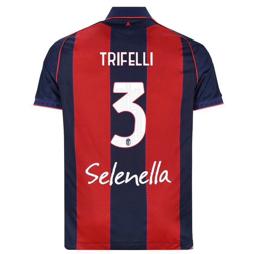 Danxen Mujer Camiseta Edoardo Trifelli #3 Azul Real Rojo Blanco 1ª Equipación 2026/27 La Camisa México