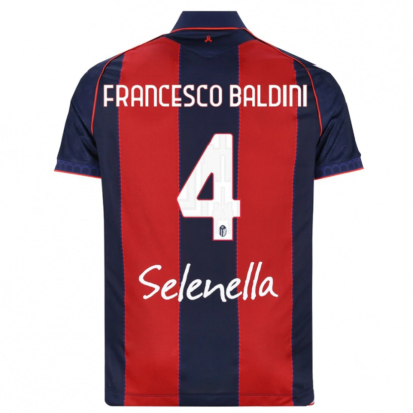 Danxen Mujer Camiseta Giovanni Francesco Baldini #4 Azul Real Rojo Blanco 1ª Equipación 2026/27 La Camisa México