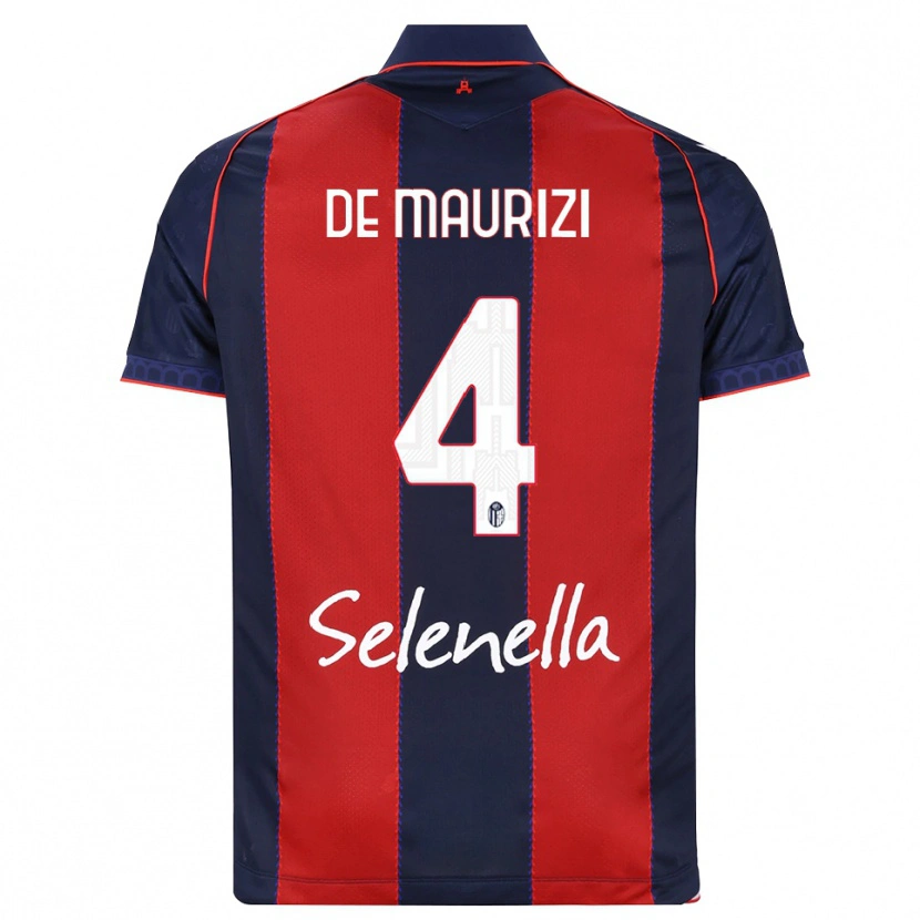 Danxen Mujer Camiseta Alessandro De Maurizi #4 Azul Real Rojo Blanco 1ª Equipación 2026/27 La Camisa México