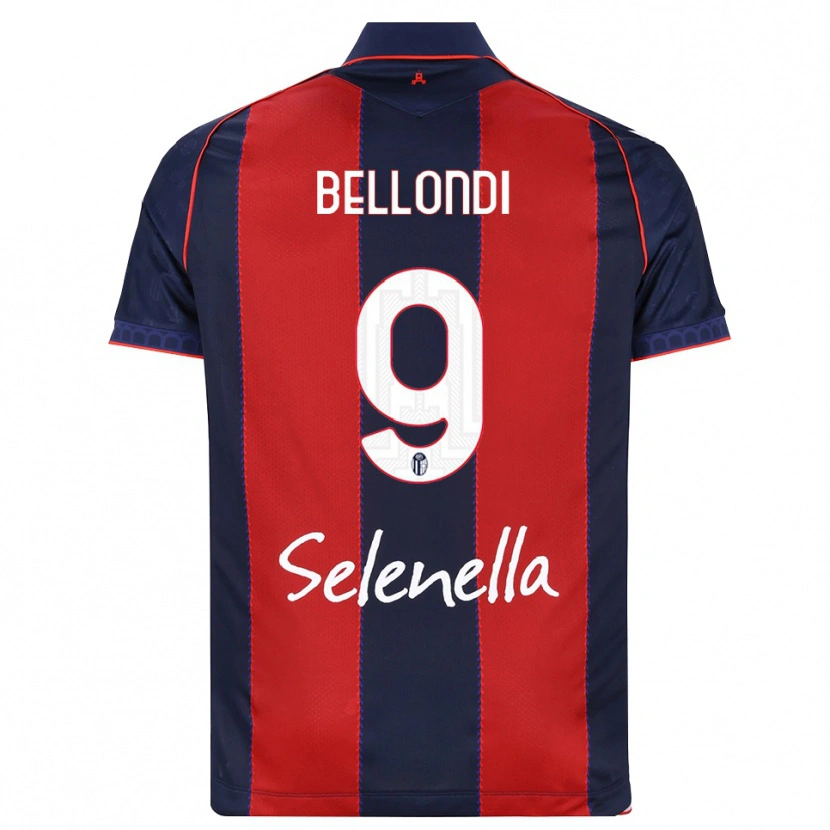 Danxen Mujer Camiseta Nicolò Bellondi #9 Azul Real Rojo Blanco 1ª Equipación 2026/27 La Camisa México