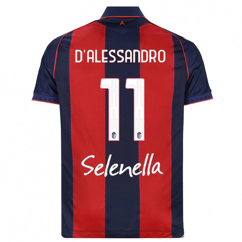 Danxen Mujer Camiseta Giuliano D'alessandro #11 Azul Real Rojo Blanco 1ª Equipación 2026/27 La Camisa México