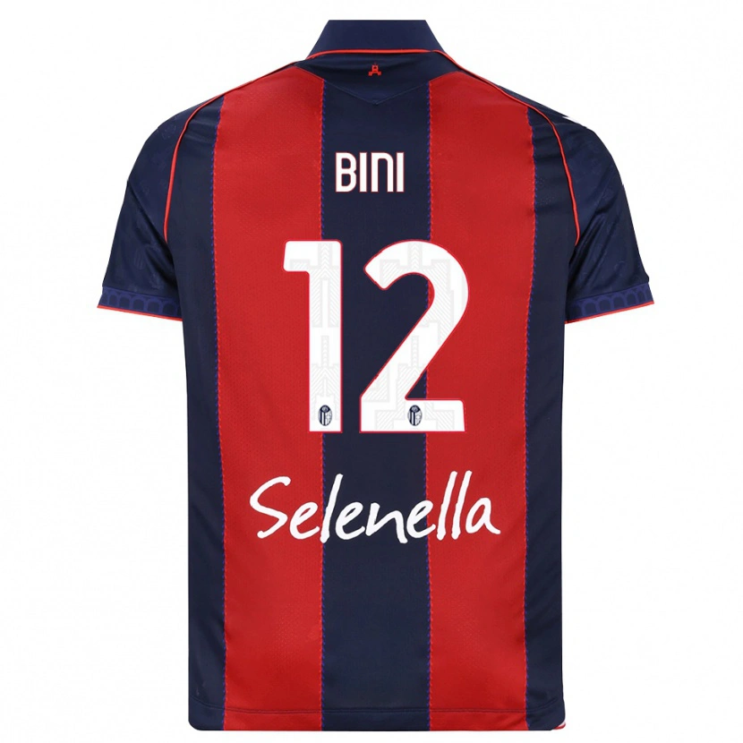 Danxen Mujer Camiseta Cesare Bini #12 Azul Real Rojo Blanco 1ª Equipación 2026/27 La Camisa México