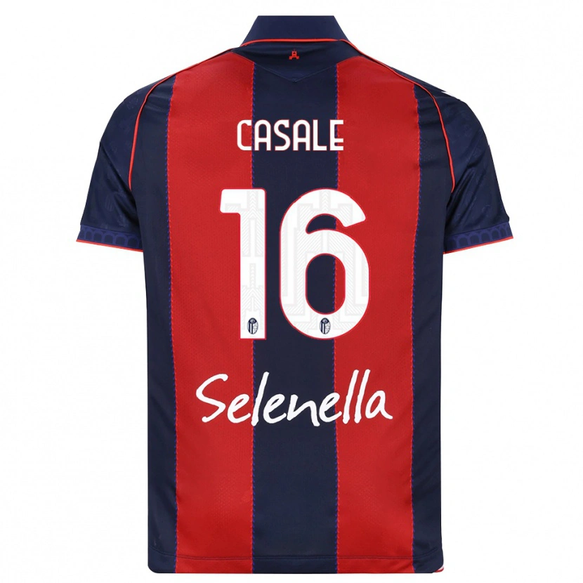 Danxen Mujer Camiseta Nicolò Casale #16 Azul Real Rojo Blanco 1ª Equipación 2026/27 La Camisa México