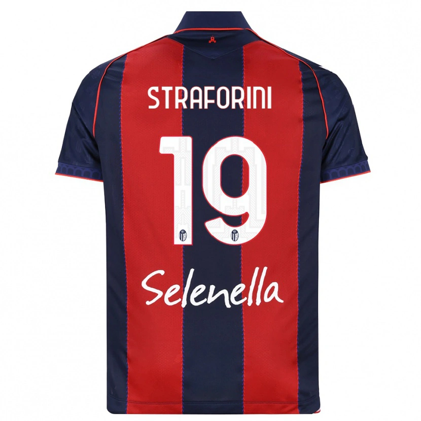 Danxen Mujer Camiseta Rino Straforini #19 Azul Real Rojo Blanco 1ª Equipación 2026/27 La Camisa México