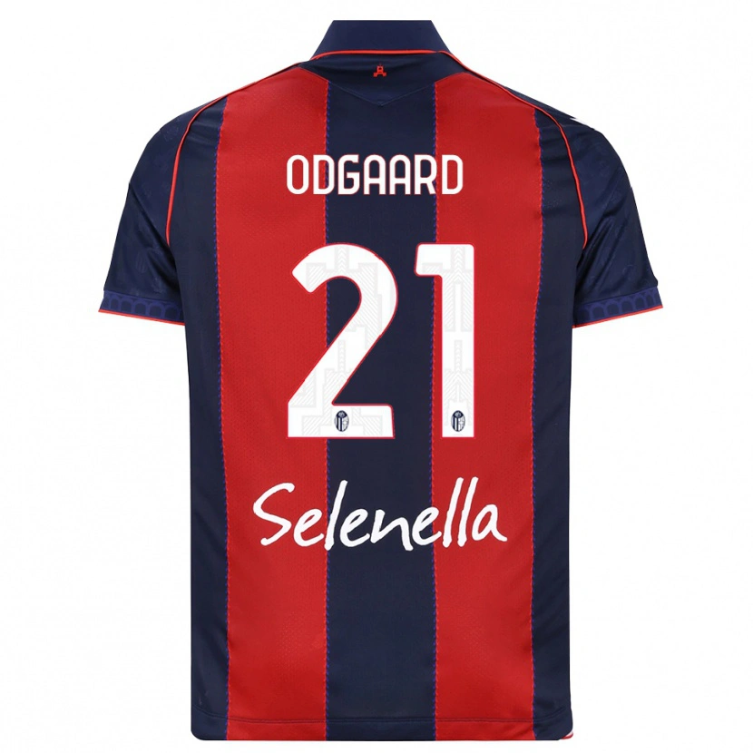 Danxen Mujer Camiseta Jens Odgaard #21 Azul Real Rojo Blanco 1ª Equipación 2026/27 La Camisa México