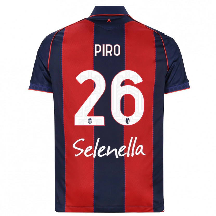 Danxen Mujer Camiseta Christian Piro #26 Azul Real Rojo Blanco 1ª Equipación 2026/27 La Camisa México