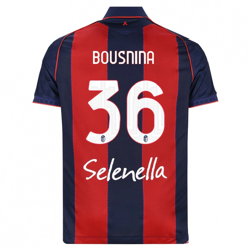Danxen Mujer Camiseta Farès Bousnina #36 Azul Real Rojo Blanco 1ª Equipación 2026/27 La Camisa México