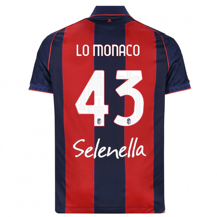 Danxen Mujer Camiseta Luca Lo Monaco #43 Azul Real Rojo Blanco 1ª Equipación 2026/27 La Camisa México