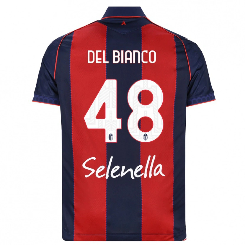 Danxen Mujer Camiseta Riccardo Del Bianco #48 Azul Real Rojo Blanco 1ª Equipación 2026/27 La Camisa México