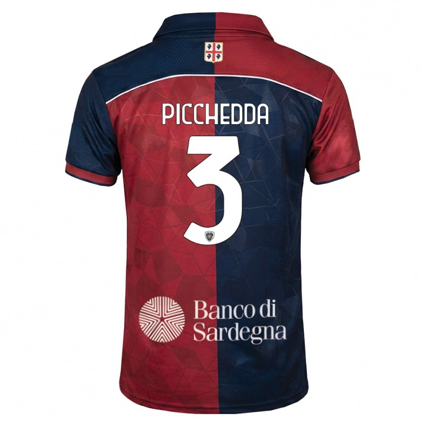 Danxen Mujer Camiseta Marco Picchedda #3 Burdeos Azul Real 1ª Equipación 2026/27 La Camisa México