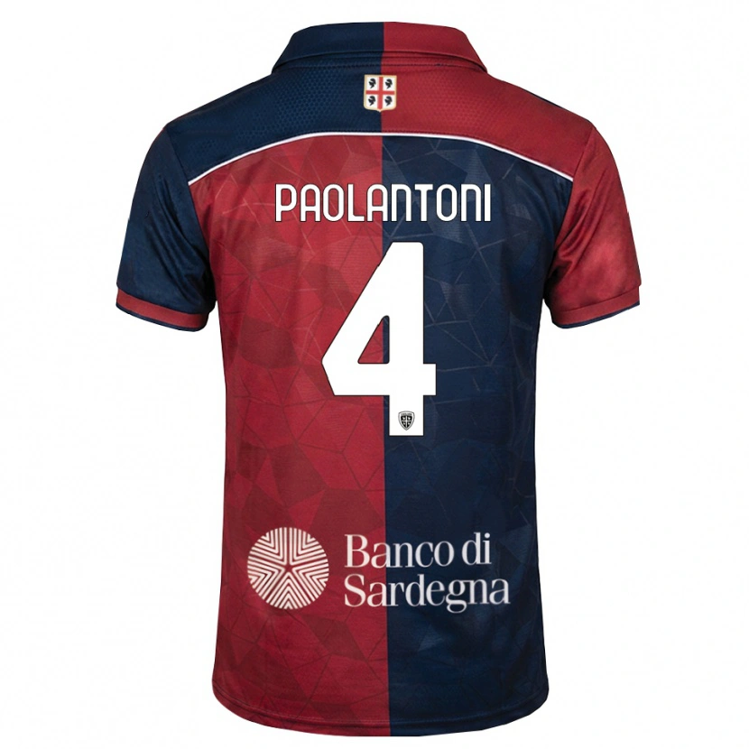 Danxen Mujer Camiseta Mattia Paolantoni #4 Burdeos Azul Real 1ª Equipación 2026/27 La Camisa México