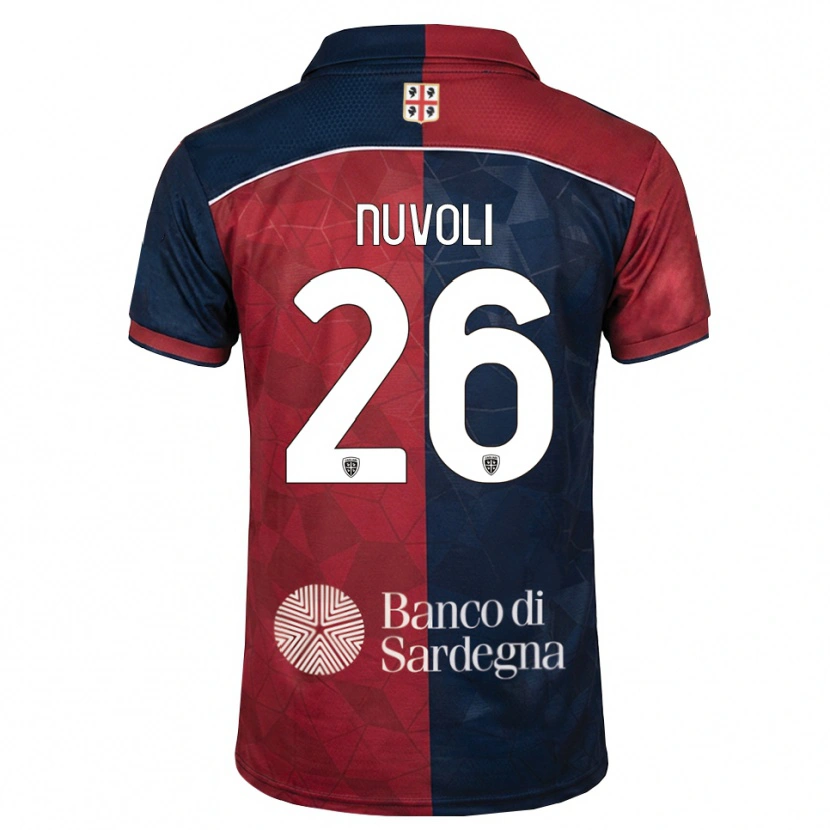 Danxen Mujer Camiseta Matteo Nuvoli #26 Burdeos Azul Real 1ª Equipación 2026/27 La Camisa México