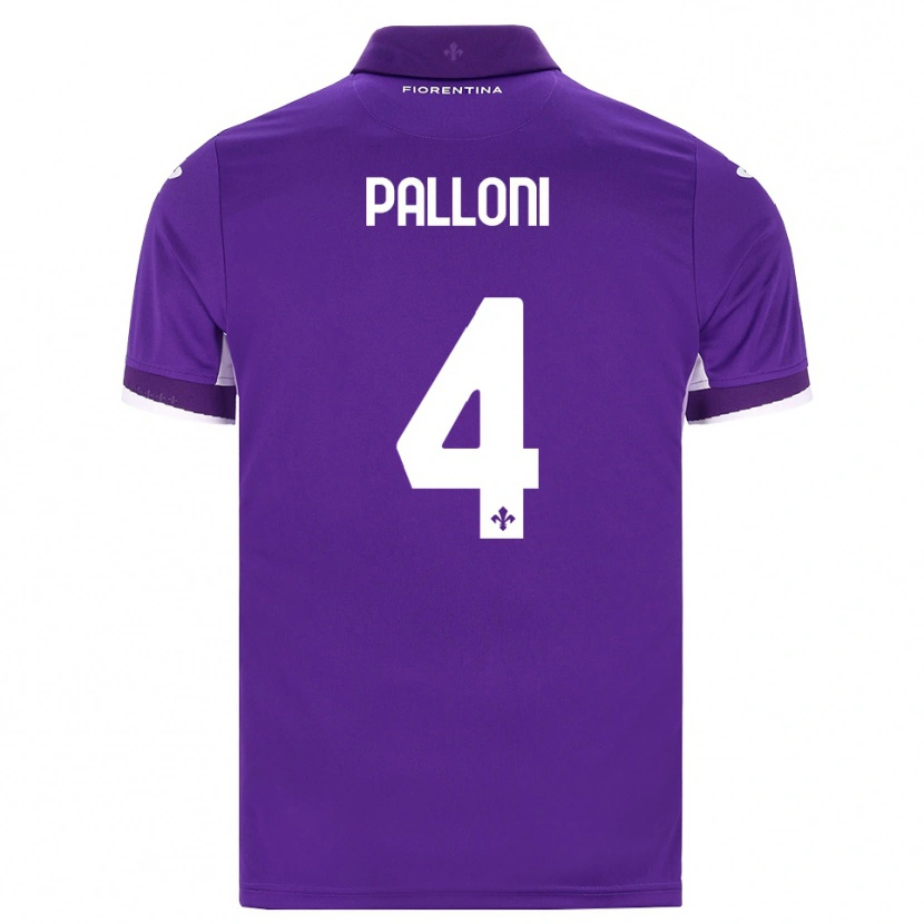 Danxen Mujer Camiseta Samuele Palloni #4 Morado Blanco Rosa 1ª Equipación 2026/27 La Camisa México
