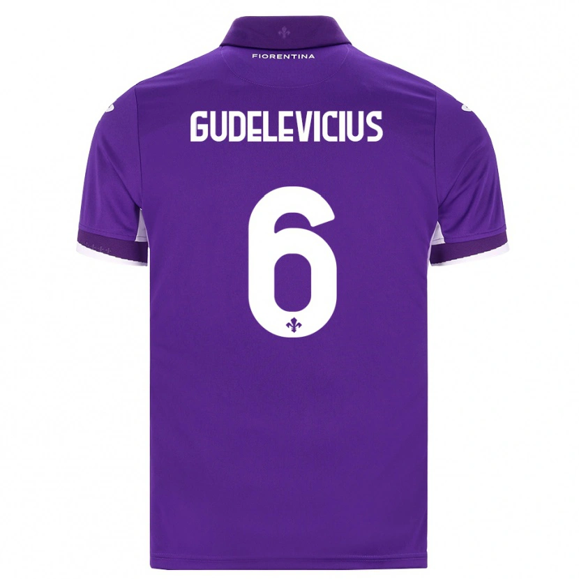 Danxen Mujer Camiseta Ernestas Gudelevicius #6 Morado Blanco Rosa 1ª Equipación 2026/27 La Camisa México